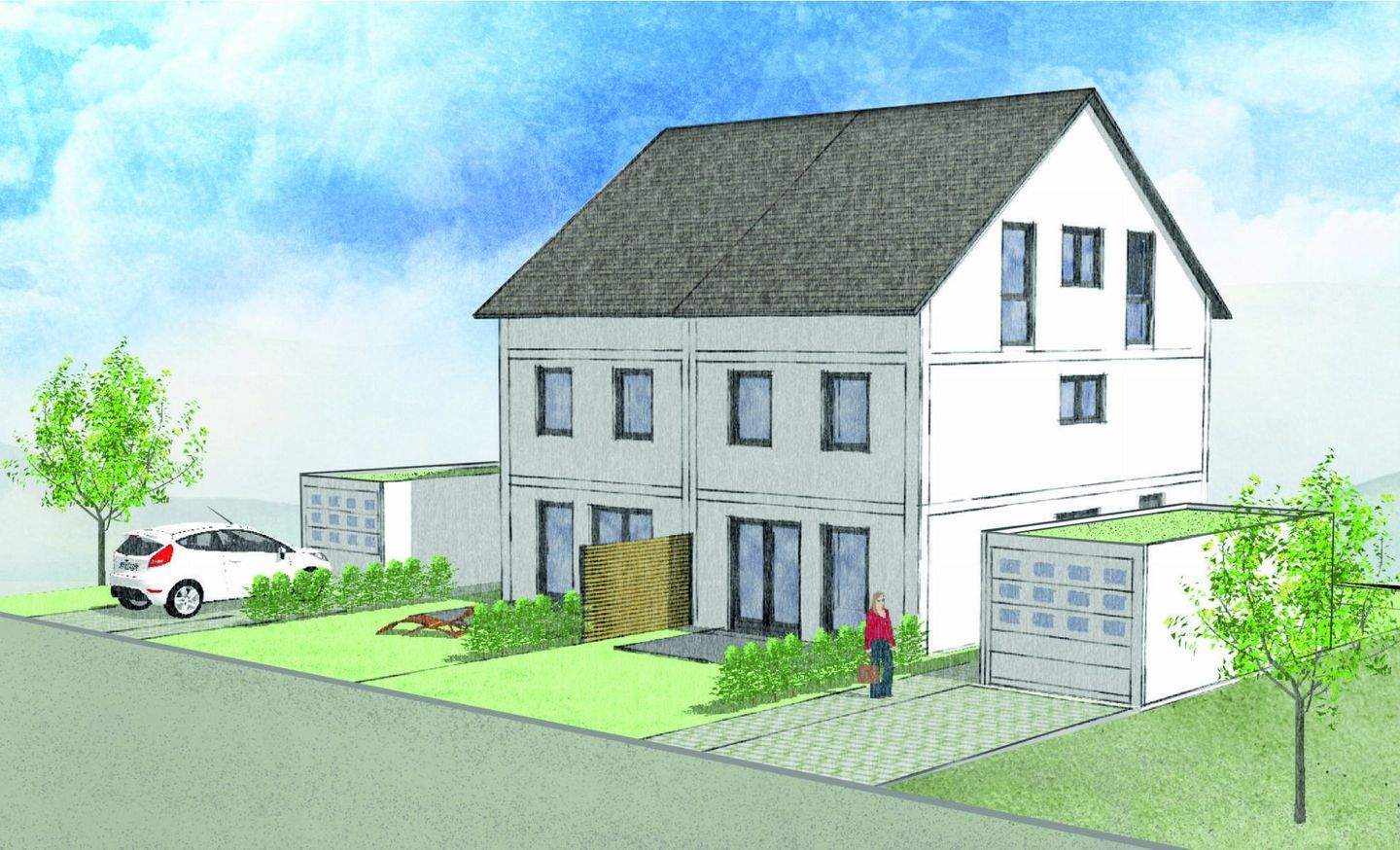 Thumbnail-Rarität in Ehningen - Bühl: Familienfreundliche Doppelhaushälfte