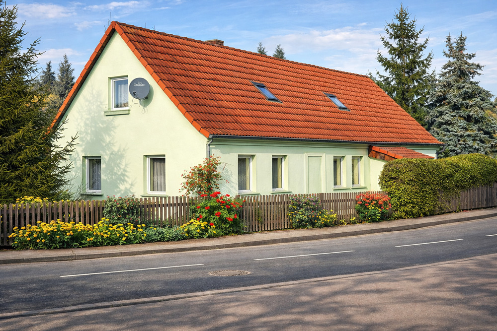Thumbnail-Geräumiges Einfamilienhaus mit großem Garten in Kitzscher