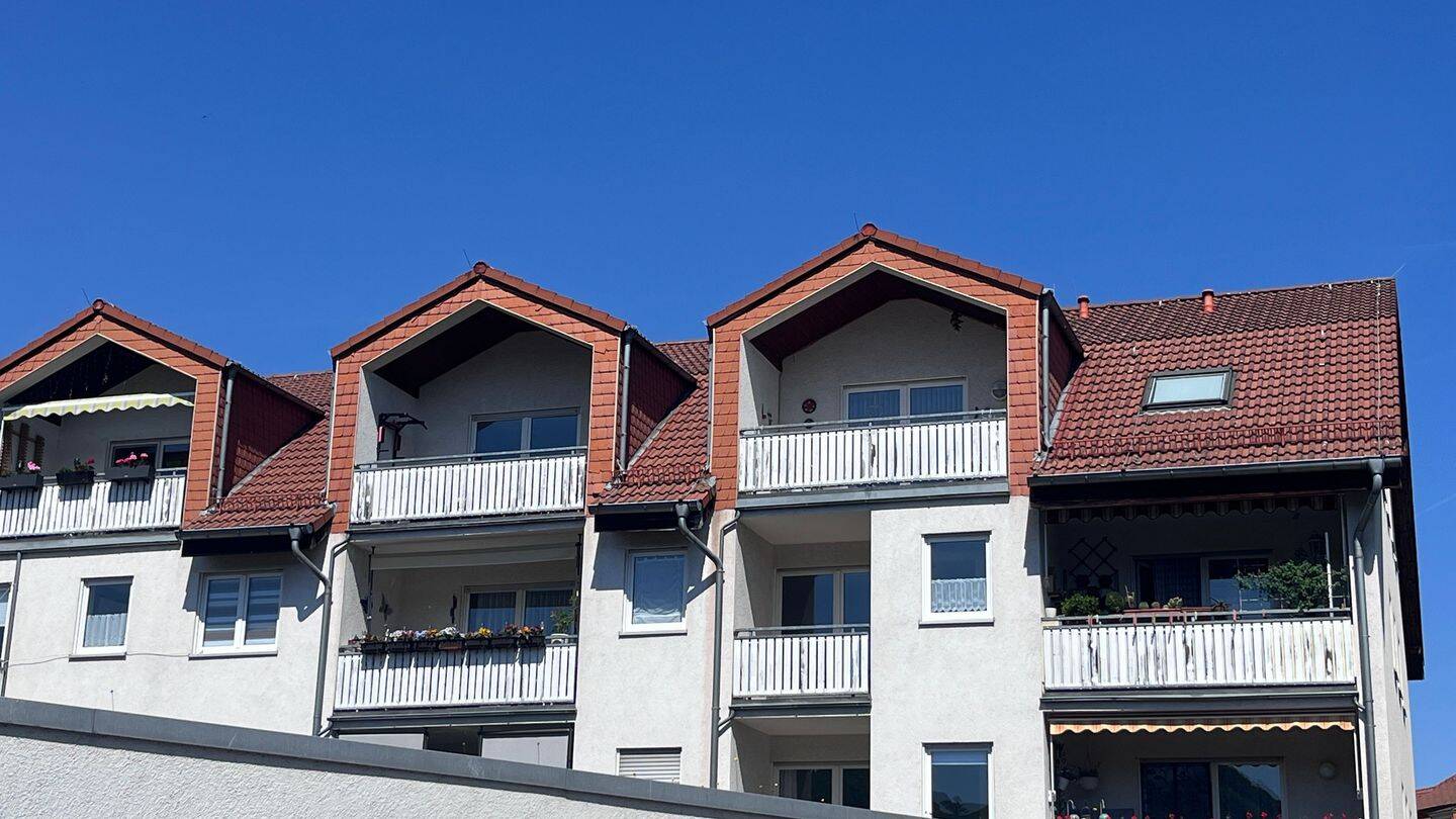 Fassadenansicht, Balkone