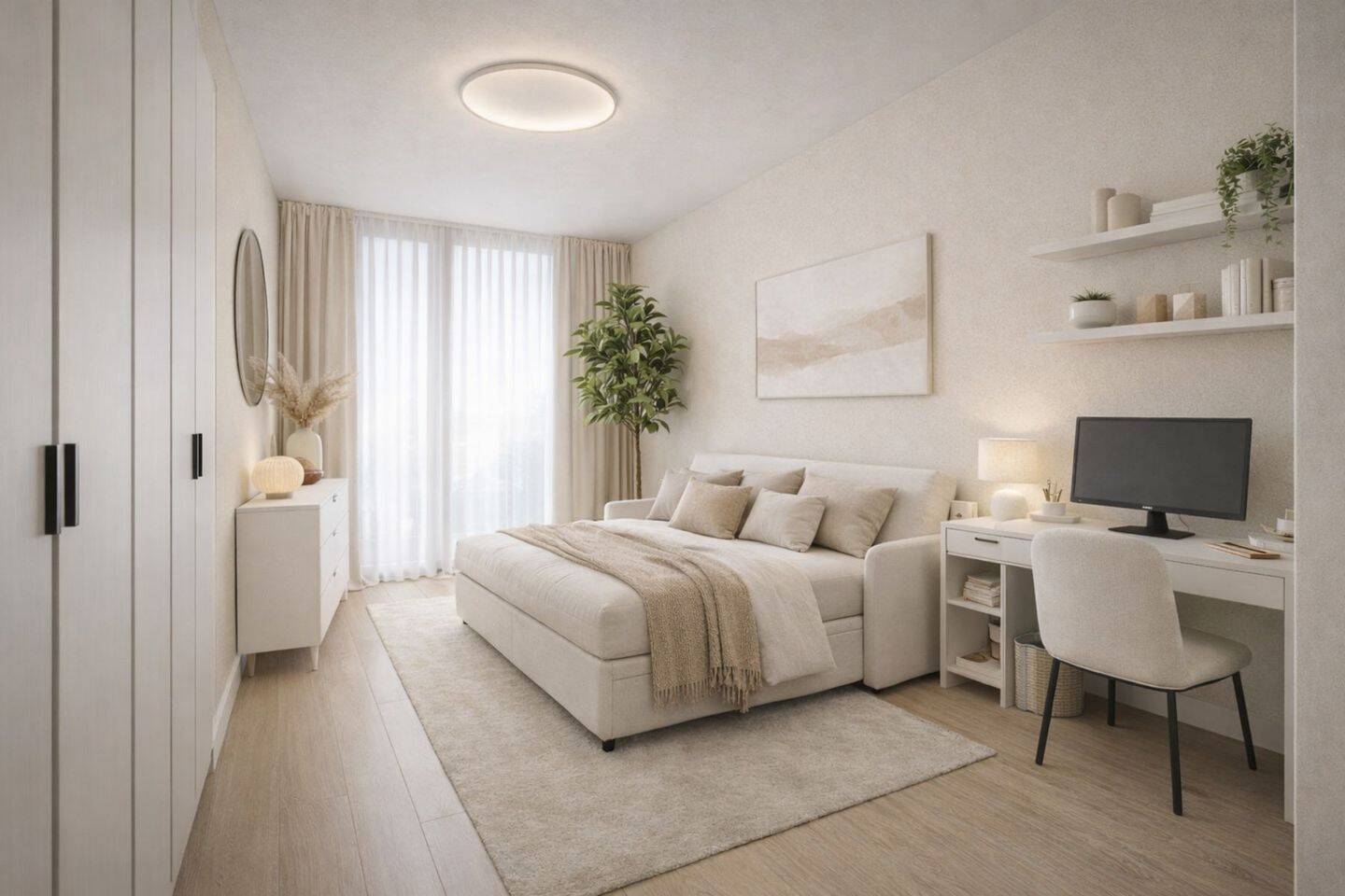 Thumbnail-Beste Lage Göggingen: Großzügige 4-Zi.-Whg. auf zwei Ebenen (EG) mit TG & Dachpool mit Weitblick