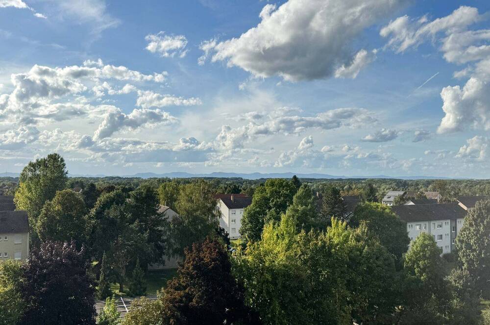 Fernsicht Richtung Pfälzer Berge