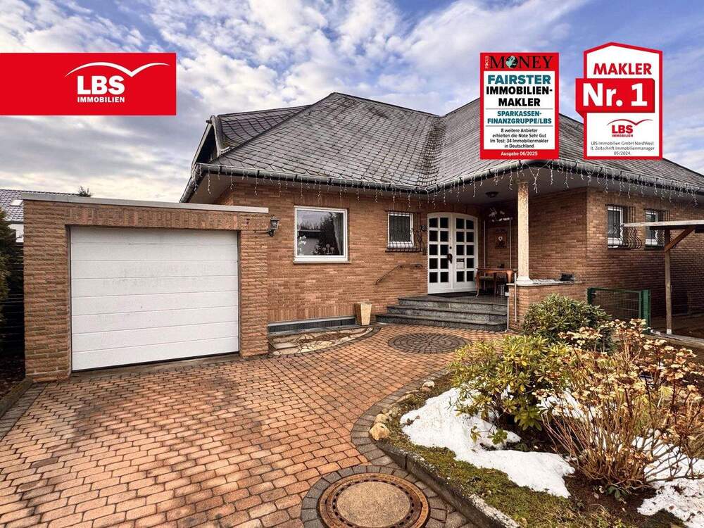 Thumbnail-In exklusiver Lage - architektonischer, großzügiger Winkelbungalow mit Dachterrasse und Garage...