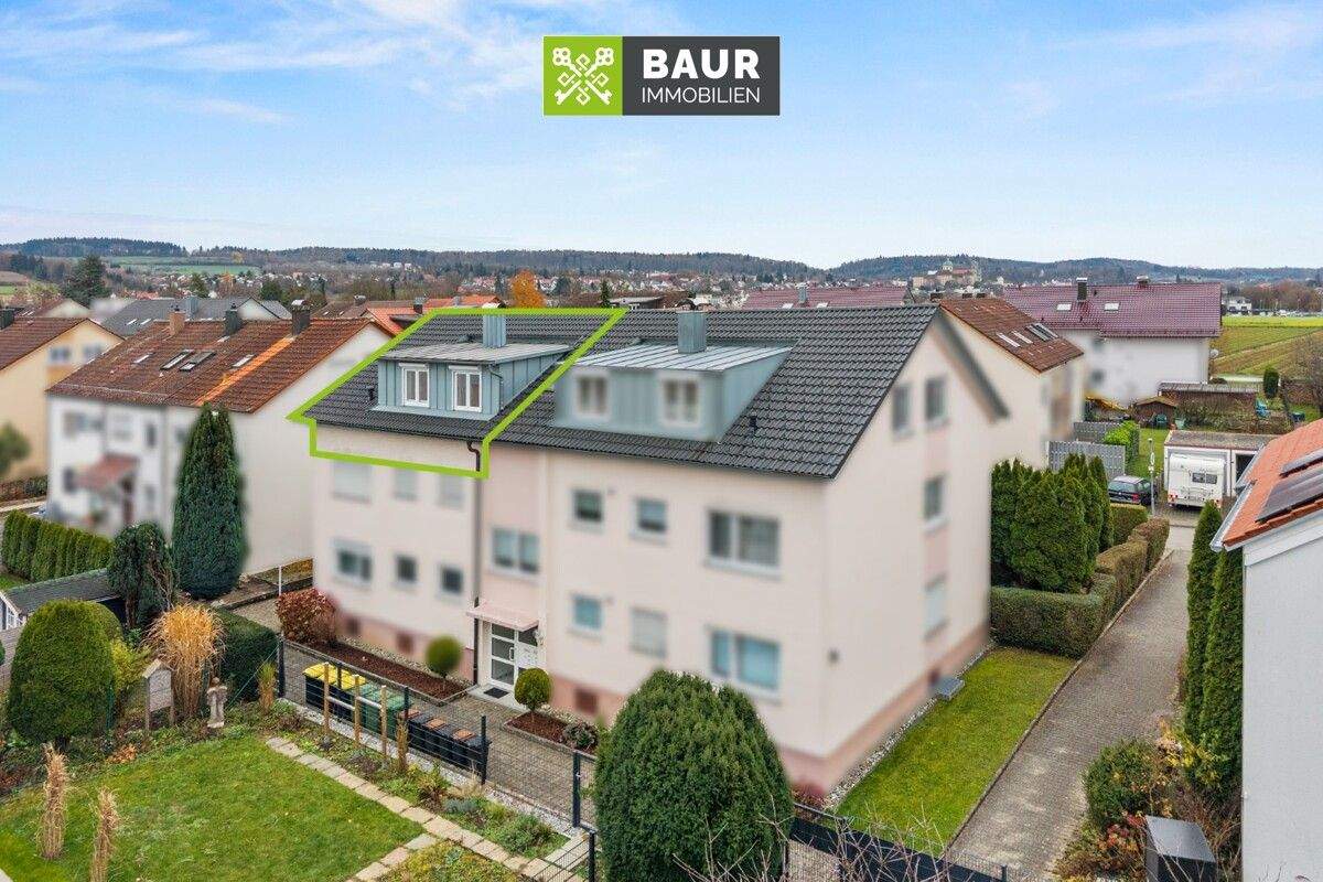 Thumbnail-360° I Charmante 3-Zimmer-Dachgeschosswohnung in ruhiger Wohnlage von Baienfurt