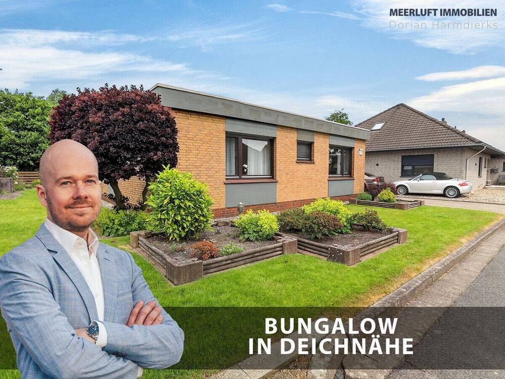 Thumbnail-Der Bungalow, auf den viele warten: Ebenerdig wohnen, ruhig gelegen & direkt am Deich