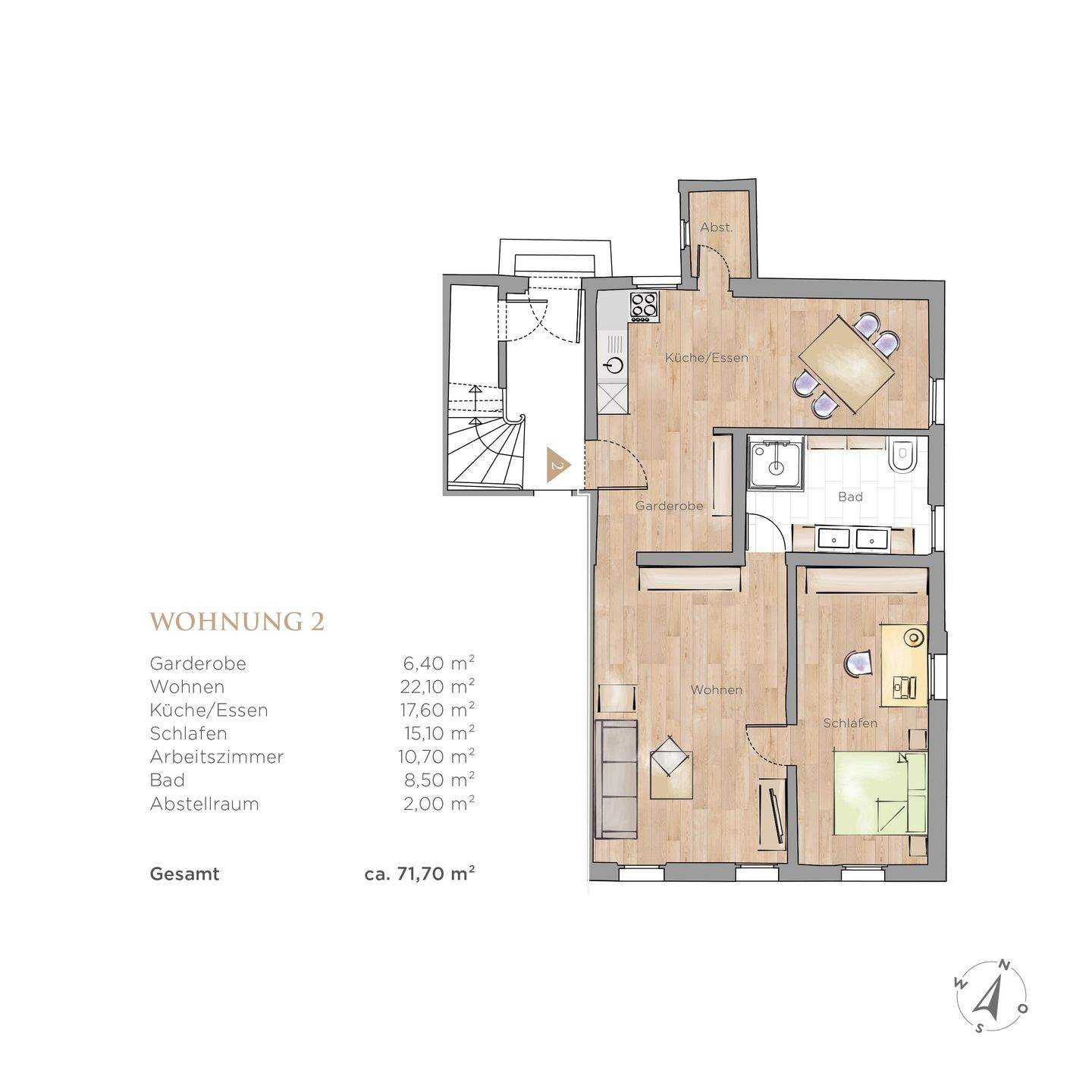 Thumbnail-Neu sanierte Eigentumswohnung im historischen Wohnen mit Denkmalschutzabschreibung