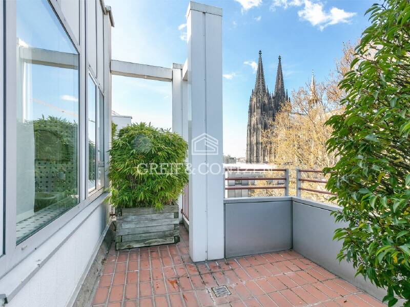 Thumbnail-Penthouse-Masionette - Büro mit Domblick