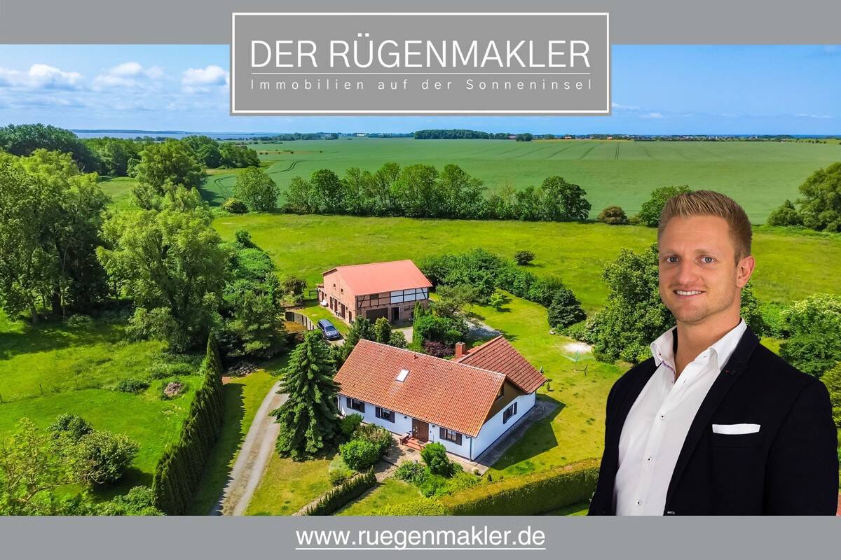 Thumbnail-Großzügiges Ein-Zweifamilienhaus in Feldrandlage mit Nebengebäude (ca. 227 m²) in 18556 Dranske