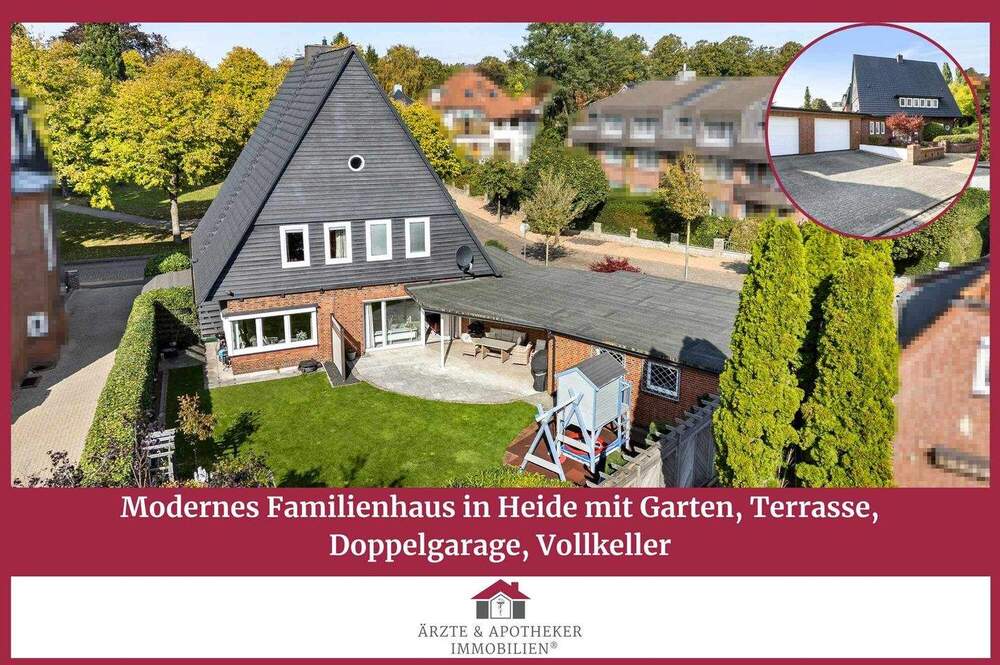 Thumbnail-Modernes Familienhaus in Heide mit Garten, Terrasse, Doppelgarage & Vollkeller