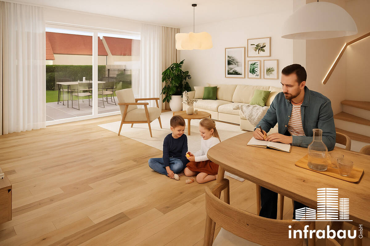 Visualisierung wohnen mit Kinder