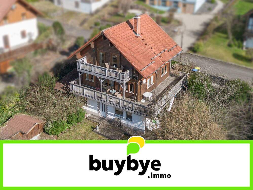 Thumbnail-Hilders (Rhön): Ferienhaus Holzblockhaus mit 2 Ferienwohnungen + Kellerwohnung inkl. Schäferwagen