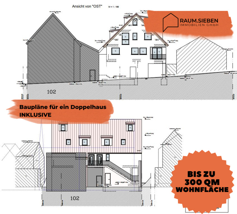 Baupläne für Doppelhaus INKLUSIVE