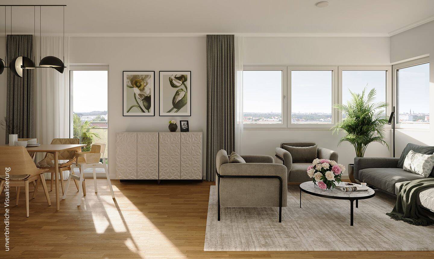 Thumbnail-7.500 € Preisvorteil für 78m² Eigentum! Neubauwohnung mit großem Balkon in zentraler Lage