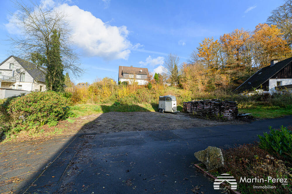 Blick aufs Baugrundstück