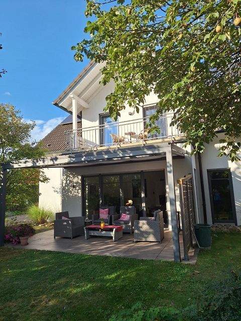 Thumbnail-Exklusive Familienoase in Toplage von Drensteinfurt – freistehendes Wohnhaus mit Garten, Sauna und PV