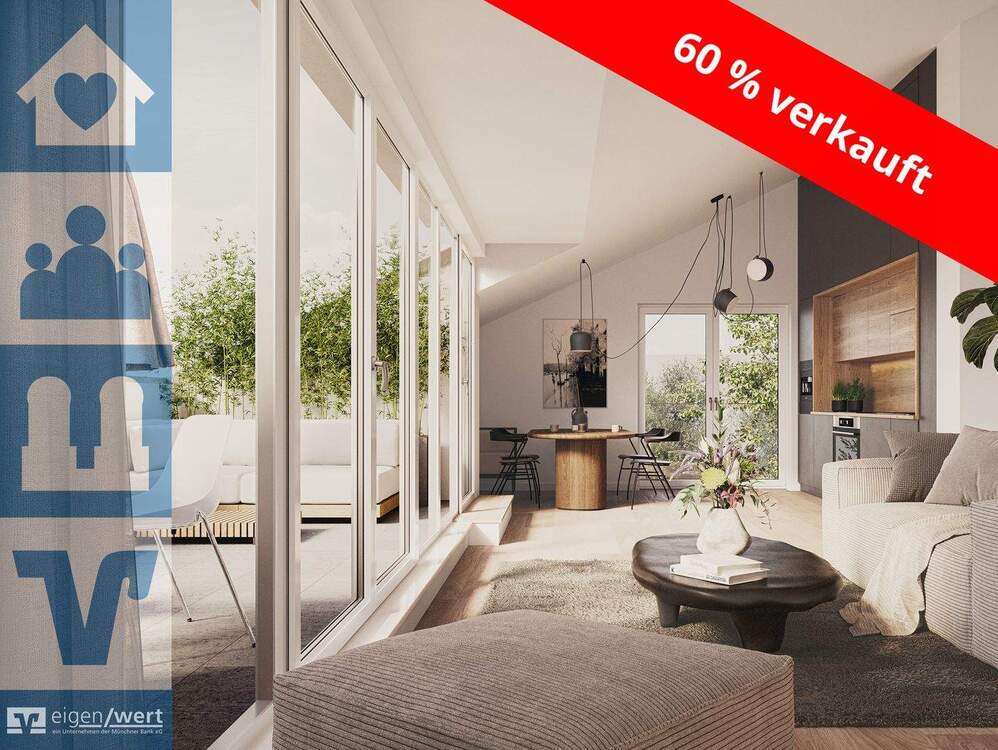 Thumbnail-Nachhaltig und stilvoll wohnen: 3-Zi.-Dachgeschosswohnung mit Loggia in Markt Schwaben