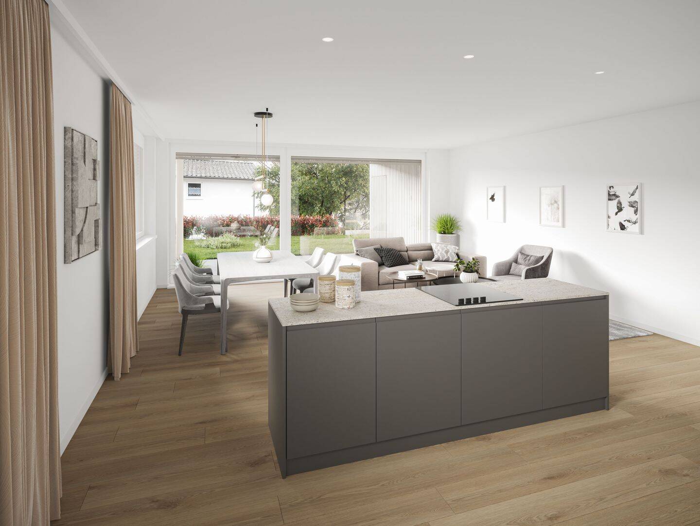 Thumbnail-Großzügige Gartenwohnung in schönem Neubau