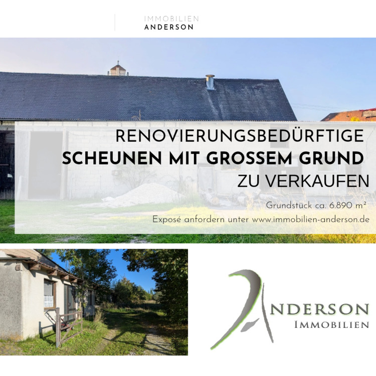 Thumbnail-Große Scheune und Holzstadel mit 4.785 m² Grundstück