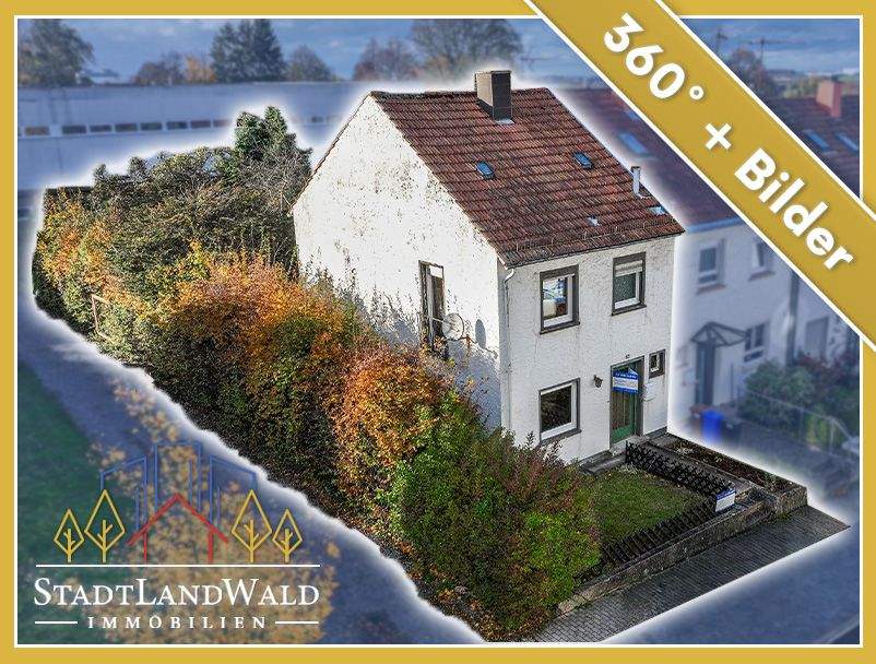 Thumbnail-Grüner Rückzugsort in der Stadt - Reihenendhaus zum Renovieren mit Garten und Garage