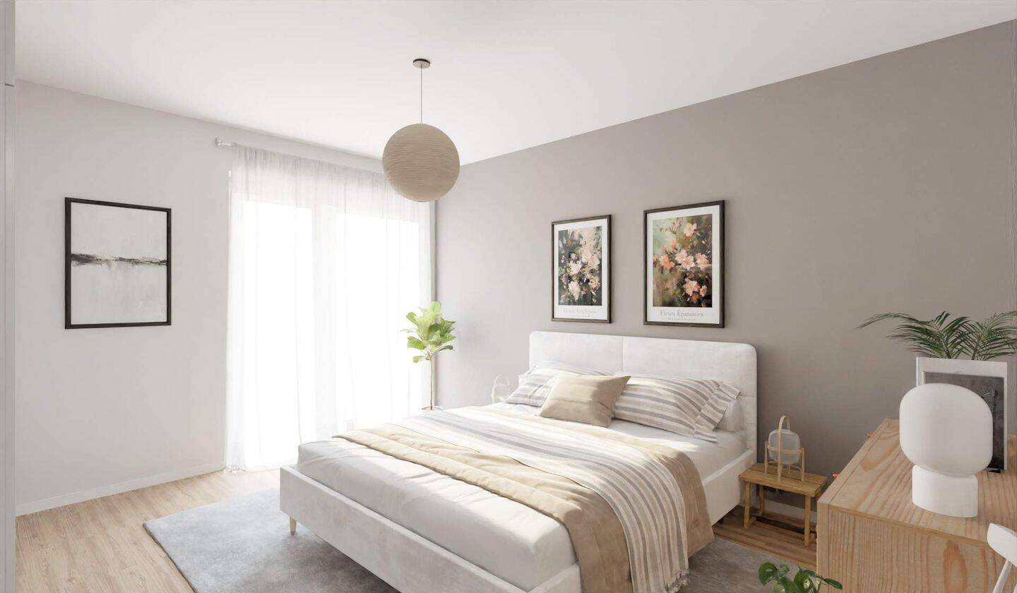 Lichtdurchflutetes und komfortables Schlafzimmer