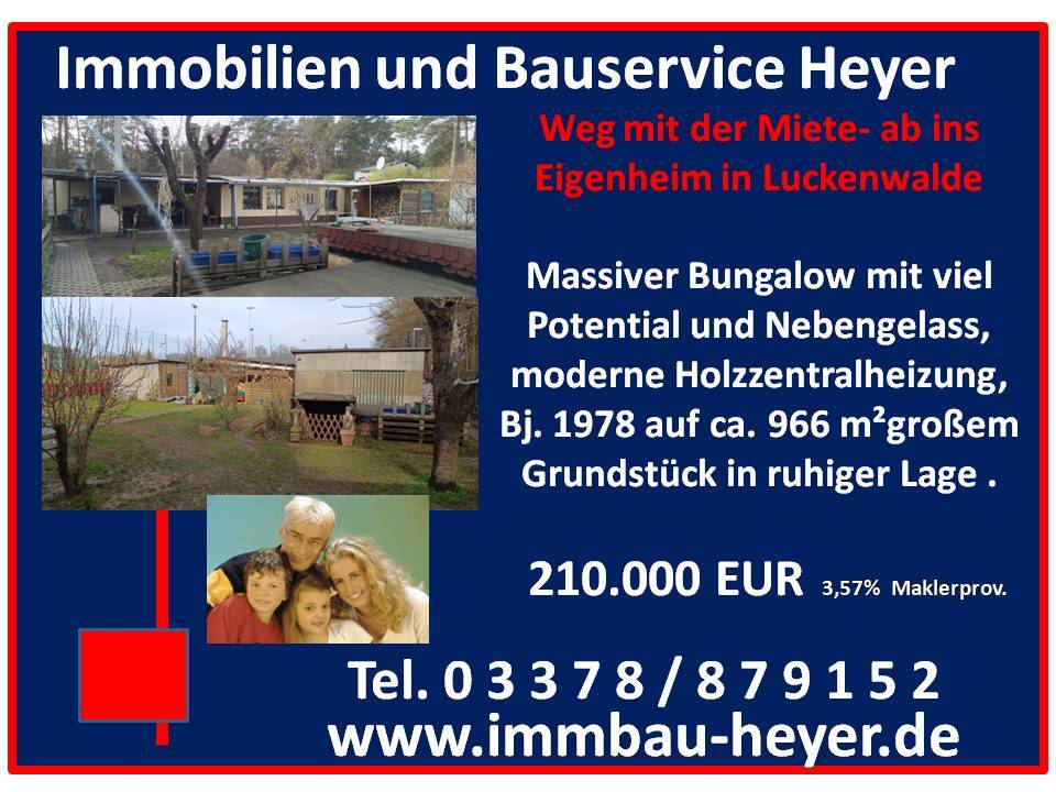 Thumbnail-Luckenwalde- Bungalow auf grßem schönem Grundstück