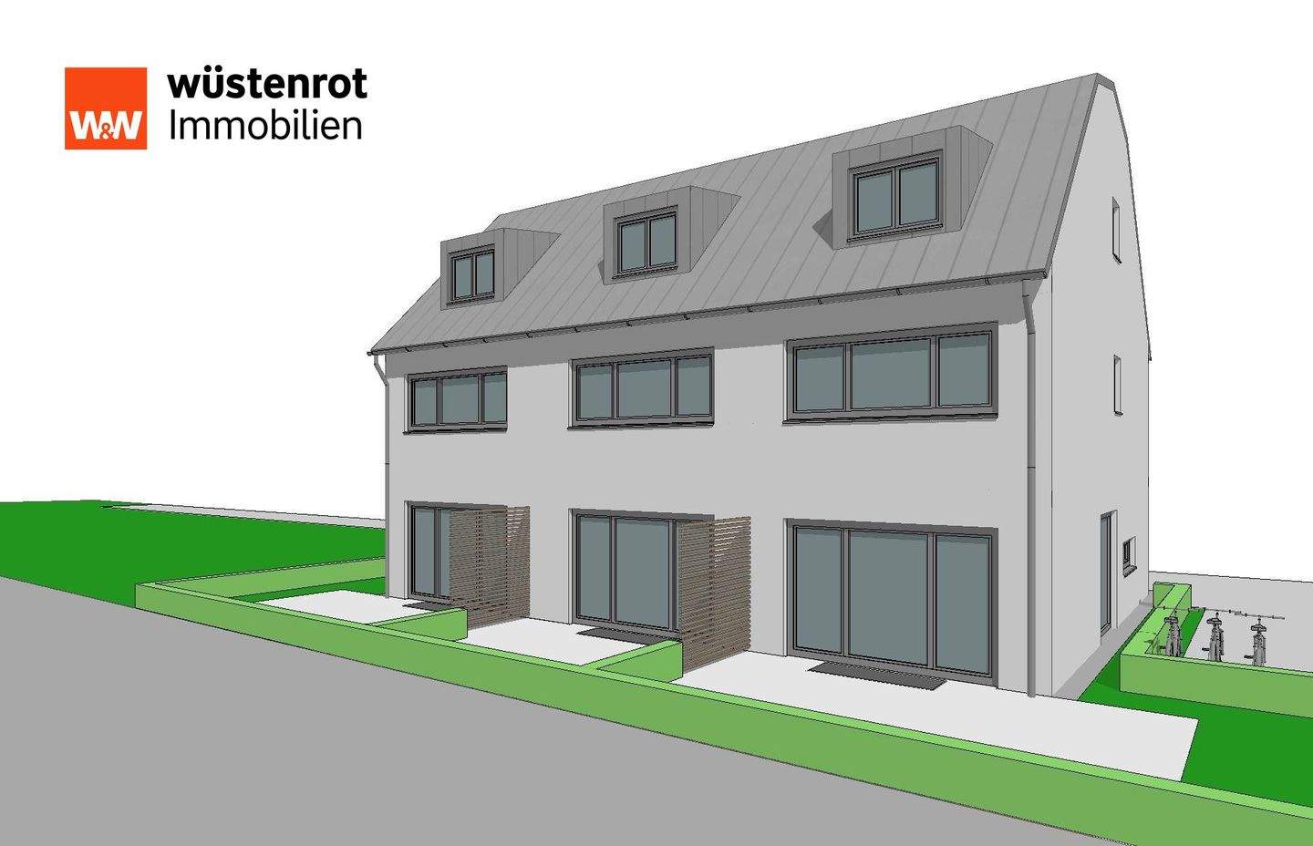 Thumbnail-Neubau Reihenmittelhaus mit 2 Garagen Baldham Provisonsfrei