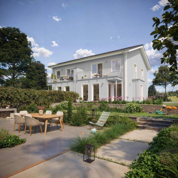 Thumbnail-Neubau-Doppelhaushälfte mit Ausbau-Dachgeschoss in zentraler Lage