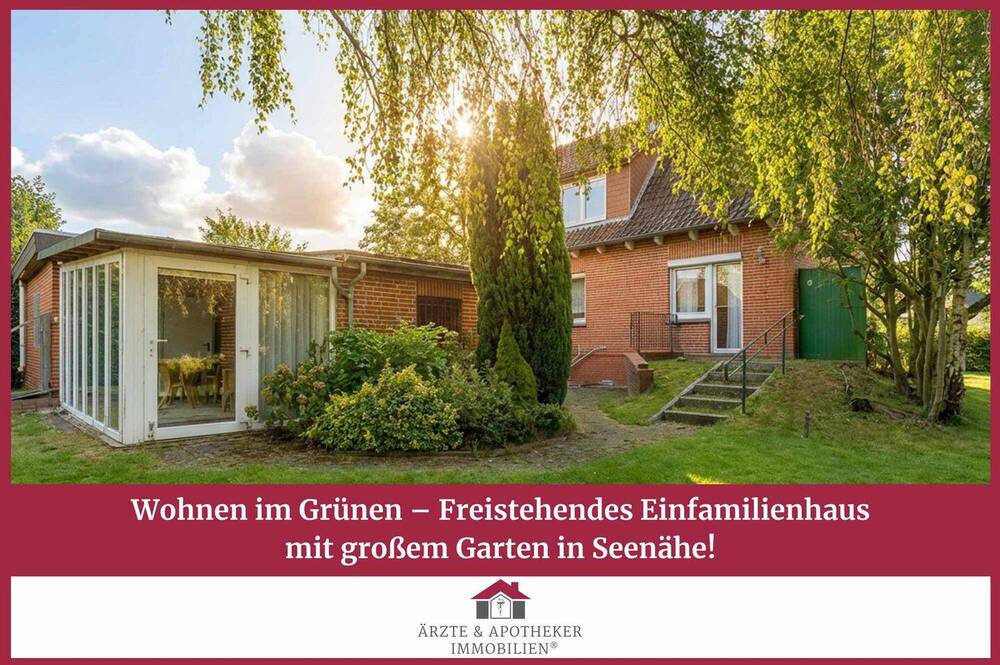 Thumbnail-Wohnen im Grünen - Freistehendes Einfamilienhaus mit großem Garten in Seenähe