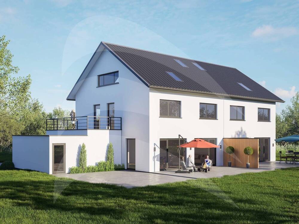 Thumbnail-Passau-Ries: Große Neubau-Doppelhaushälfte in begehrter Lage mit Süd-West-Garten - KFW 40