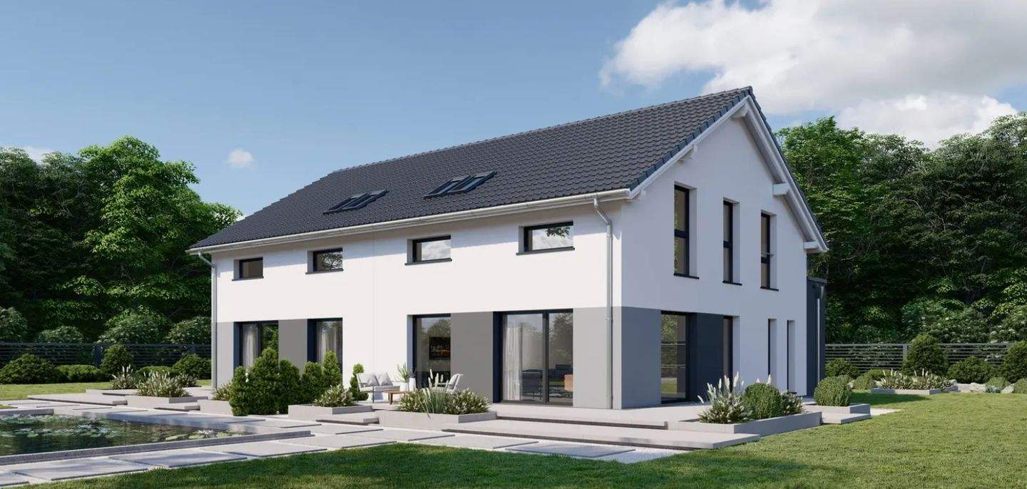 Thumbnail-Projektierte KfW-40 Doppelhaushälfte mit QNG-Siegel – inkl. Grundstück