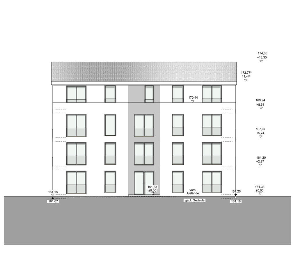 Thumbnail-Neubauwohnhaus mit 11 Wohnungen und 15 Stellplätzen in ruhiger, beliebter Lage von Alsdorf-Annapark