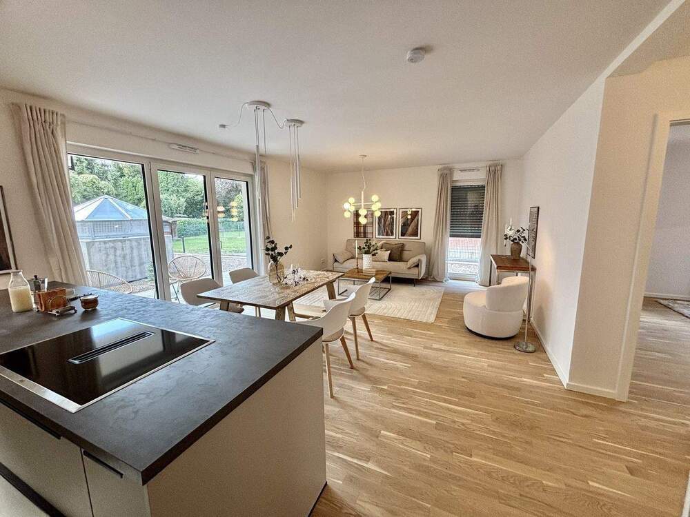 Eingerichtete Musterwohnung in den Mosbach-Gärten