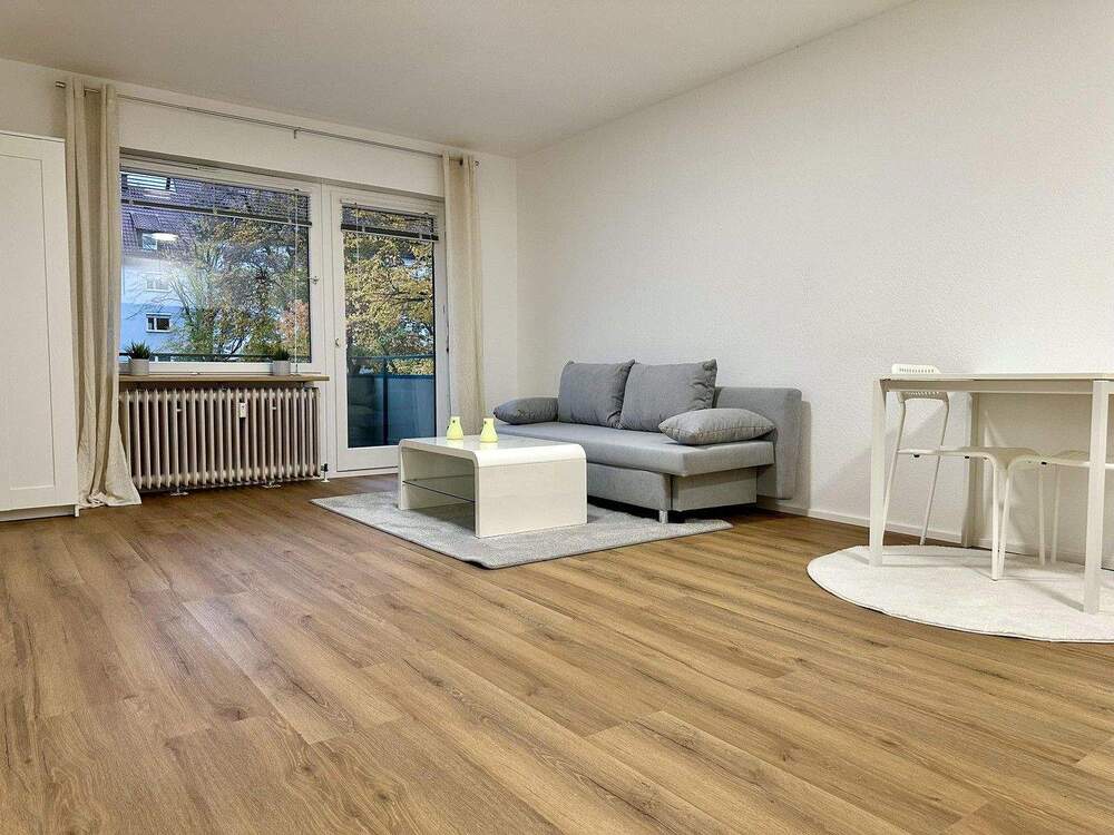 Thumbnail-Erstbezug nach Sanierung - helle, moderne, möblierte 1-Zimmer-Wohnung mit Balkon in Untertürkheim