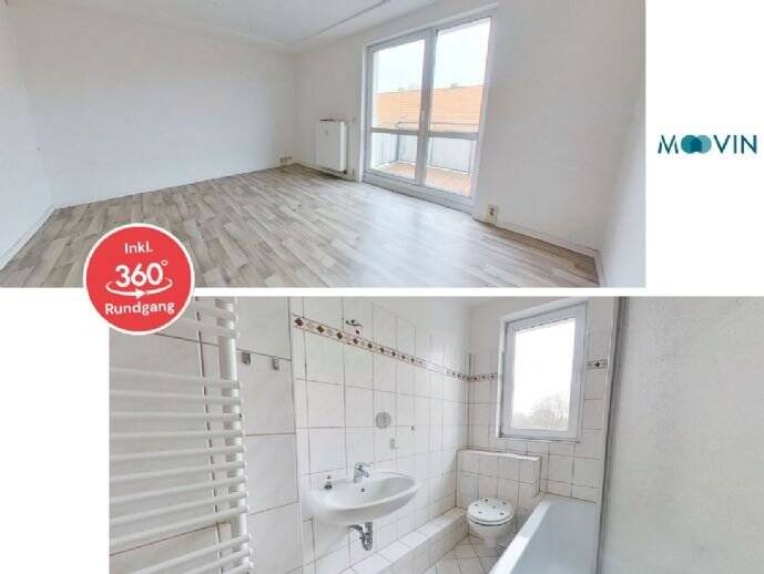 Thumbnail-Hübsche 3-Zimmer-Wohnung mit Balkon und Badewanne