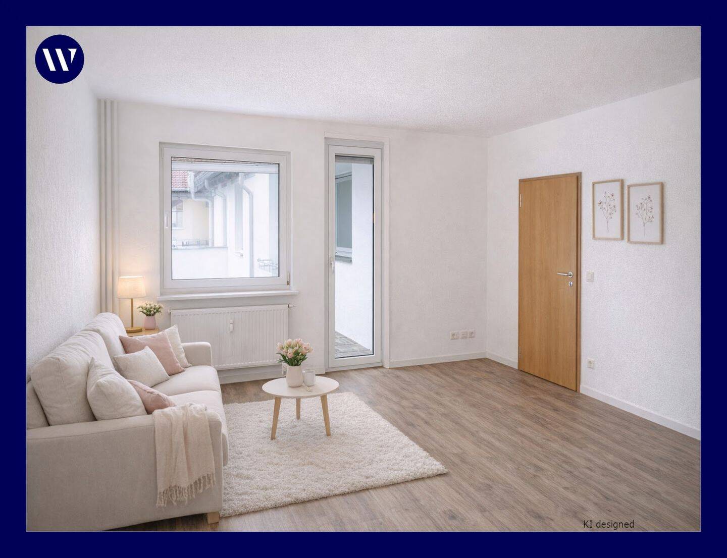 Thumbnail-Helle 2 Zimmer mit Balkon, moderne Ausstattung, Bad mit Dusche, guter Schnitt, separate Küche