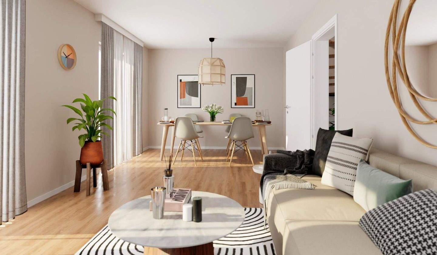 Thumbnail-Doppelhaushälfte mit Terrasse und Garten