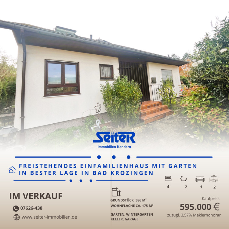 Thumbnail-Freistehendes Einfamilienhaus in bester Lage in Bad Krozingen