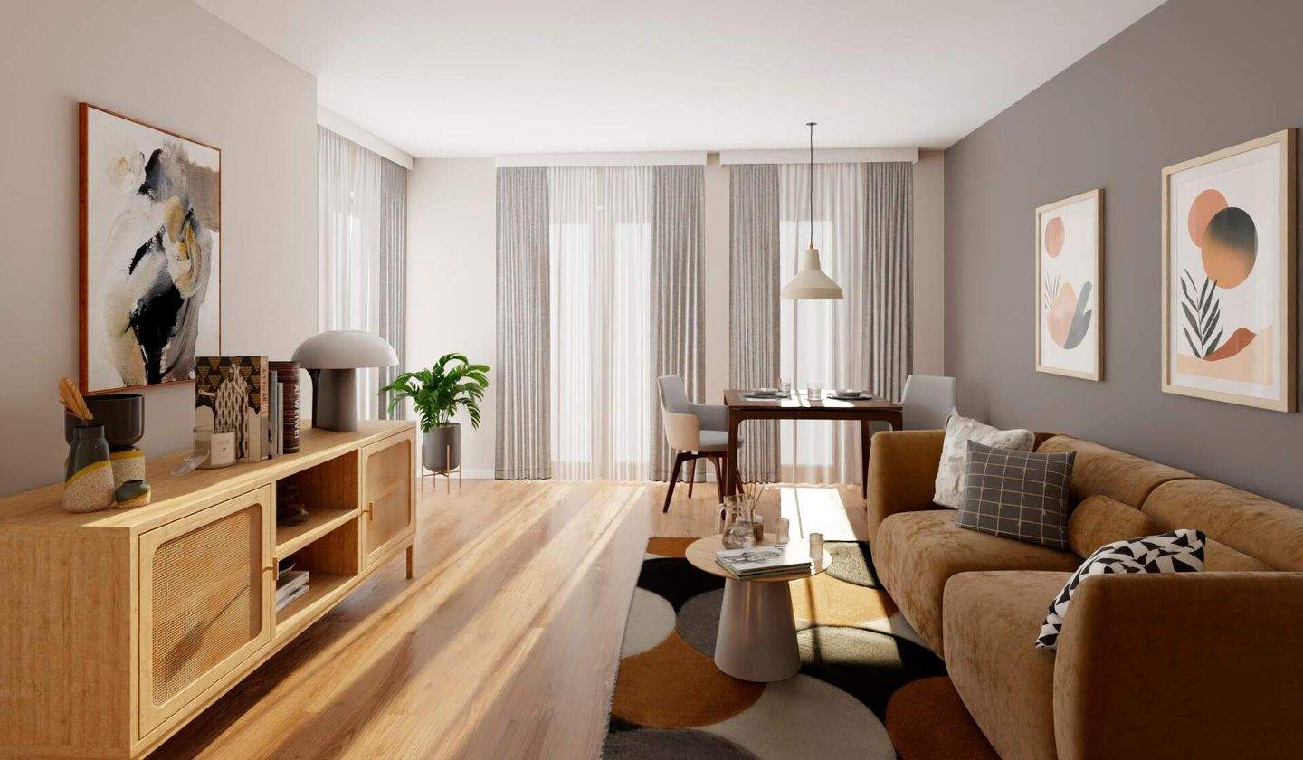 Thumbnail-Eigentumswohnung mit Loggia und Garten