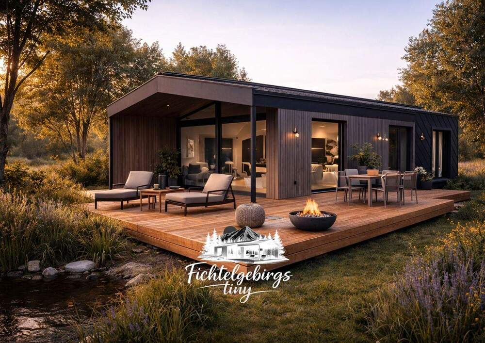 Thumbnail-Modernes Tiny-Haus mit Sauna & Terrasse - Fundamente im Aktionsangebot inklusive