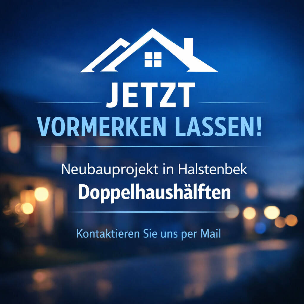 Thumbnail-Jetzt vormerken lassen: Charmante Neubau-Doppelhaushälfte in Halstenbek