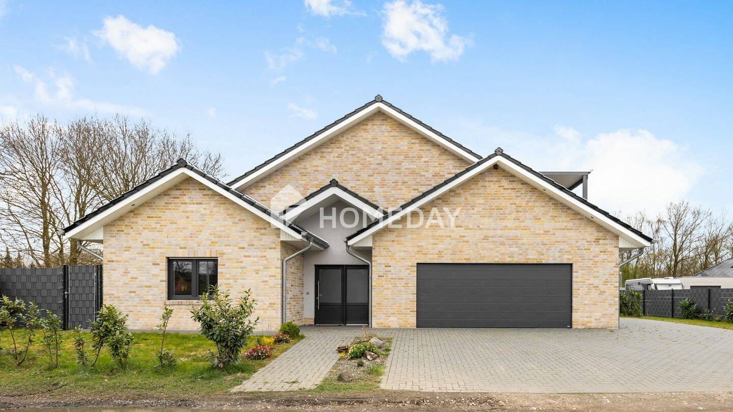 Thumbnail-Modernes Einfamilienhaus mit Solar, Fußbodenheizung, Doppelgarage und Gartenidylle