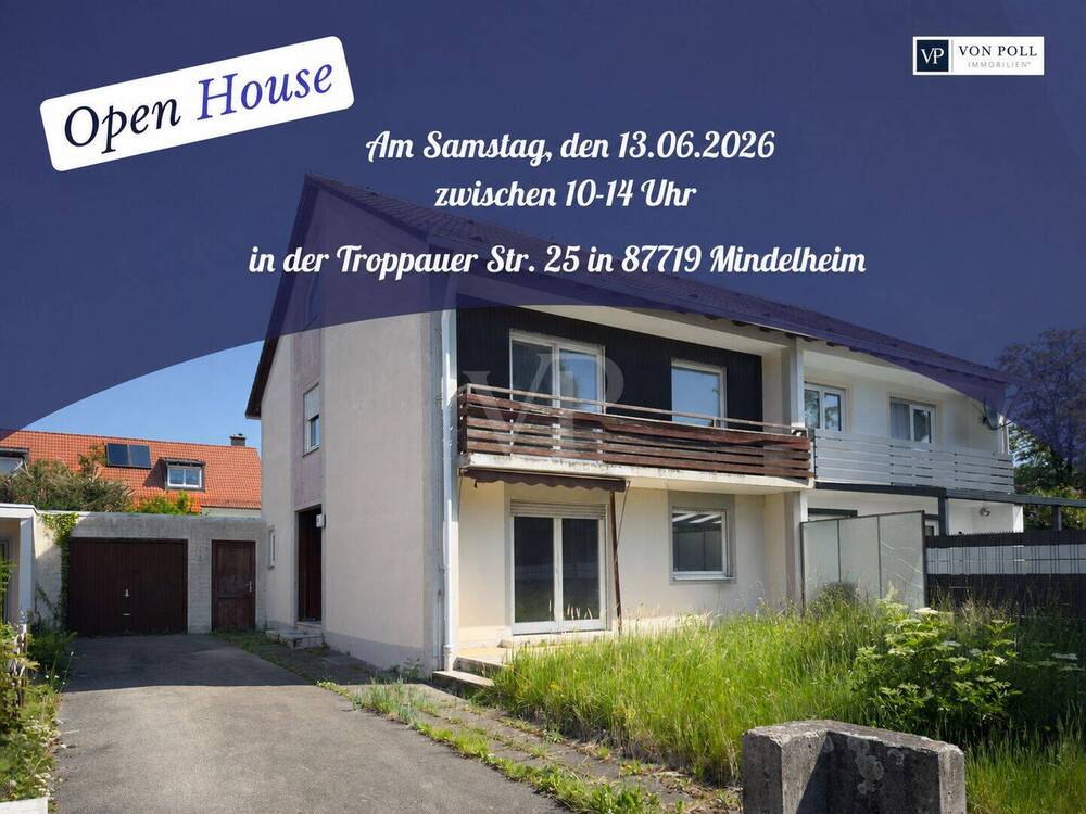 Thumbnail-OPEN HOUSE am 13.06.26 Sanierungsbedürftige DHH in familiärer Lage