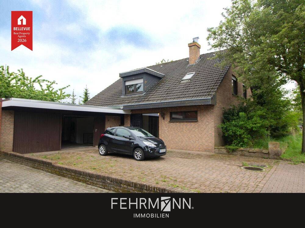 Thumbnail-Charmantes Einfamilienhaus mit Doppelgarage im Grünen von Nordhorn