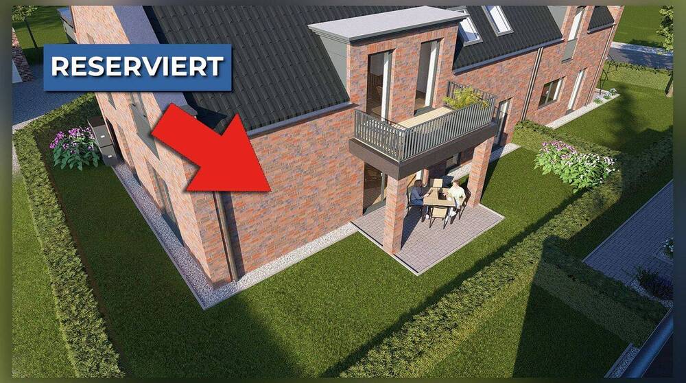 Thumbnail-KfW 40 Neubau-Erdgeschosswohnung in Hamminkeln-Dingden: 3 Zimmer, modern und energieeffizient!