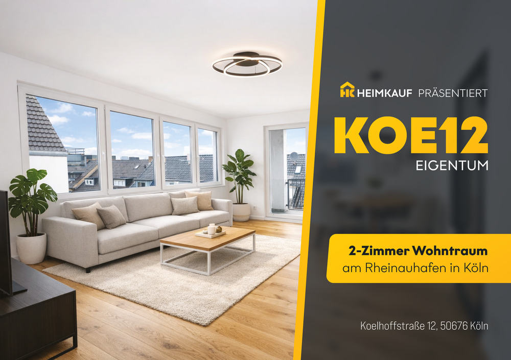 Thumbnail-Provisionsfrei: Kernsanierte 2-Zimmer-Eigentumswohnung mit Balkon in Toplage Köln Altstadt-Süd