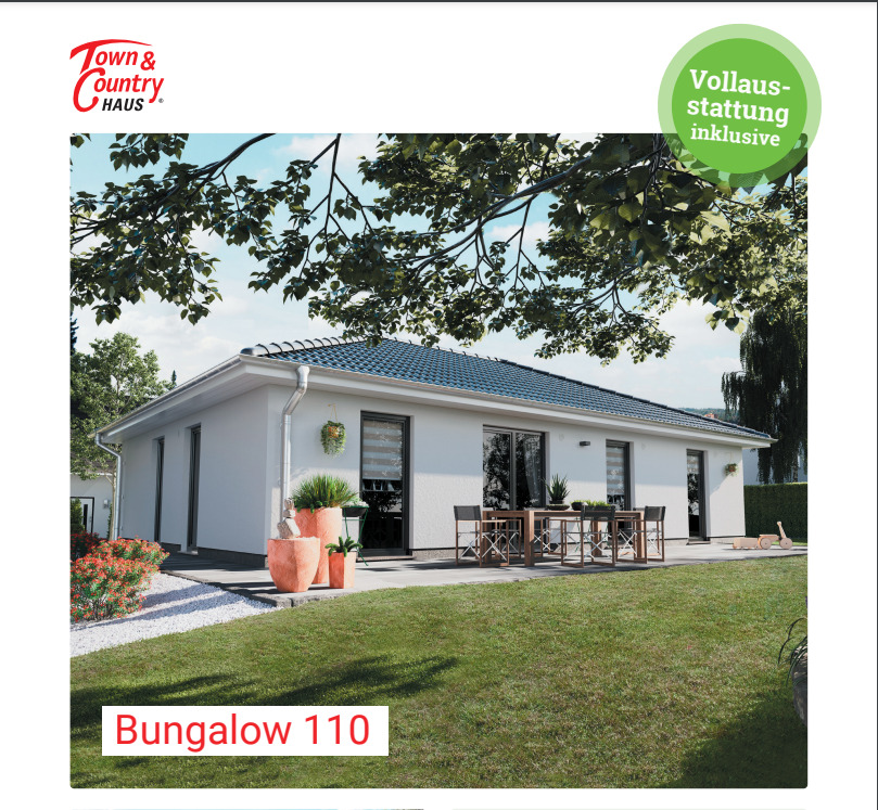 Thumbnail-Haus Massivhaus Neubau Bungalow 110 - das ideale Zuhause - mit Grundstück in 59909 Bestwig