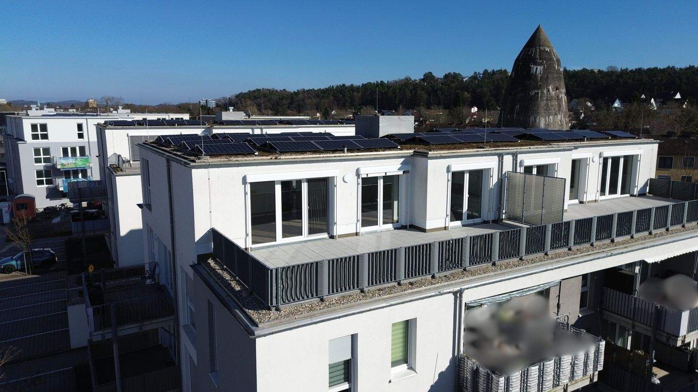 Thumbnail-Neuwertige, schwellenfreie 3-Zimmer-Penthousewohnung mit Einbauküche und großer Dachterrasse