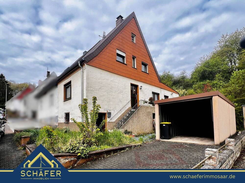 Thumbnail-Doppelhaushälfte mit Garten und Garage - Ihr Sanierungsprojekt mit Potenzial in Großrosseln