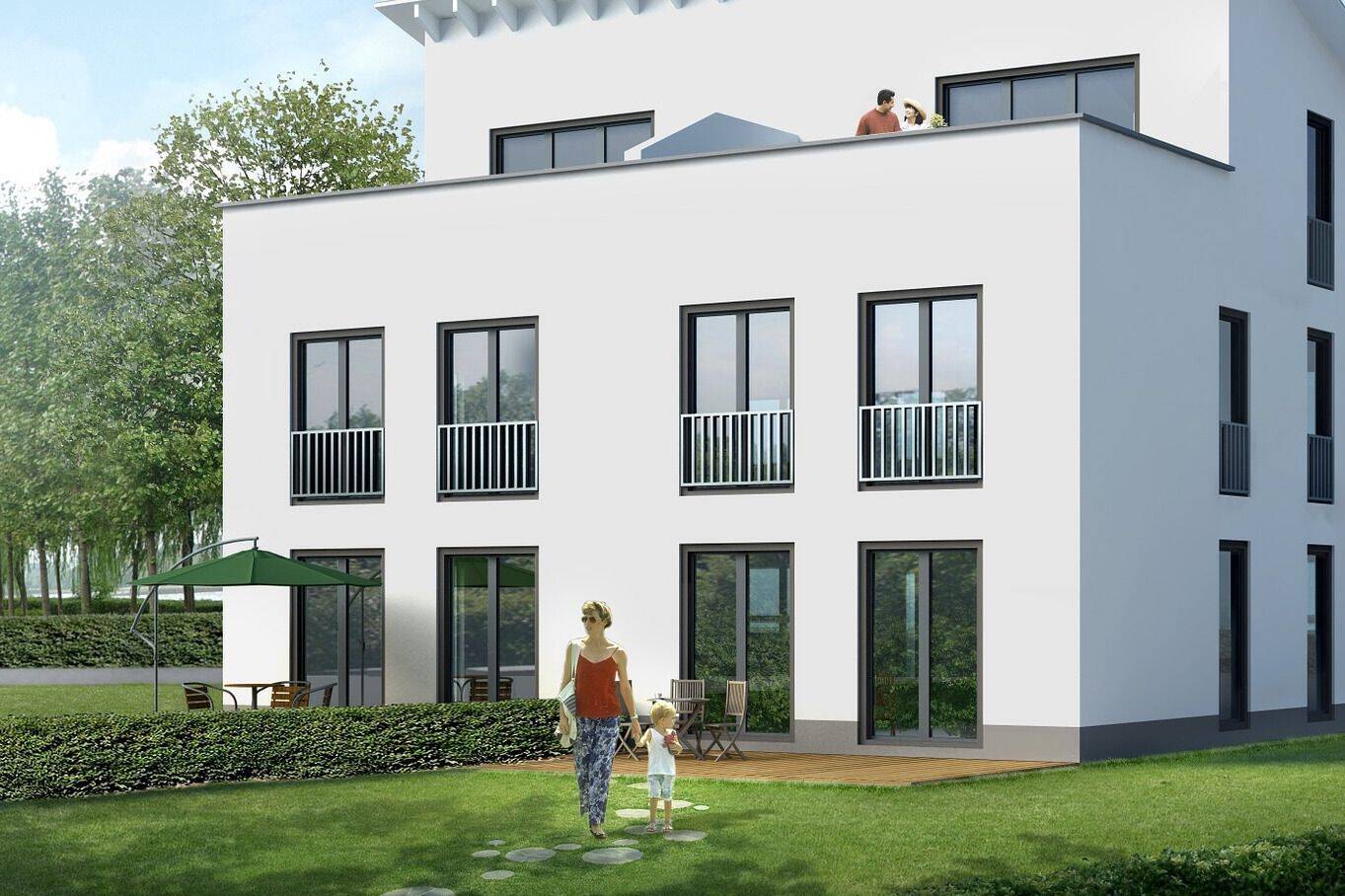 Thumbnail-DHH in Wiesbaden – mit Dachterrasse und Garten