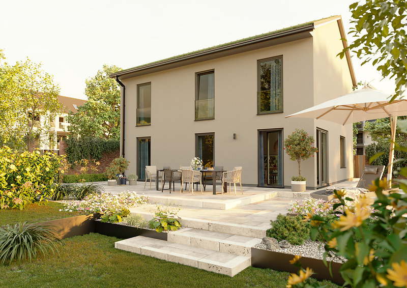 Thumbnail-Einziehen und Wohlfühlen in Unna! Modernes Stadthaus auf traumhaftem Grundstück!