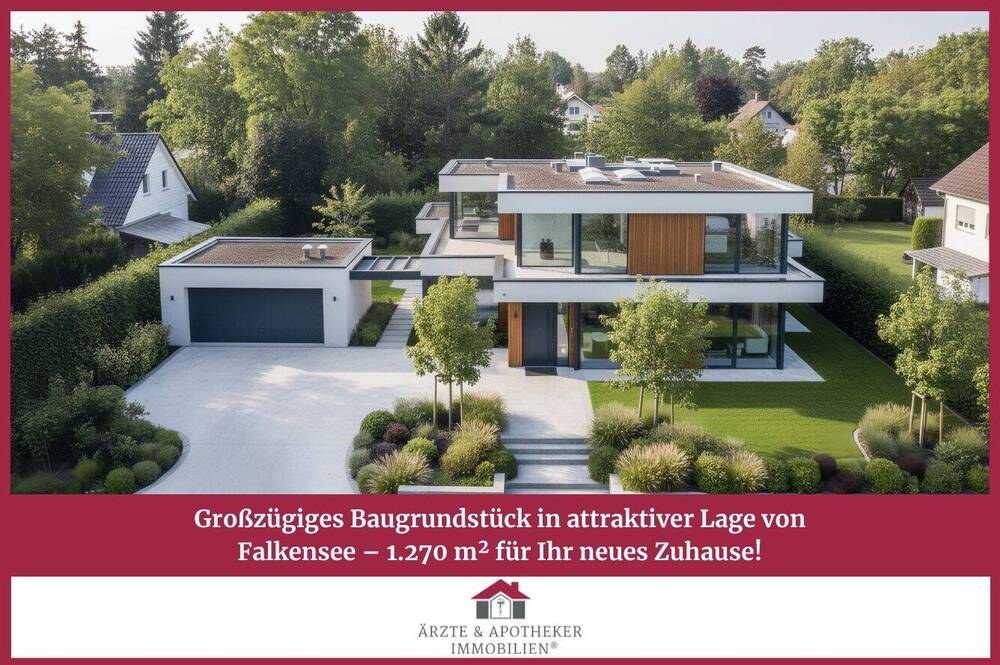 Thumbnail-Großzügiges Baugrundstück in attraktiver Lage von Falkensee - 1.270 m² für Ihr neues Zuhause!